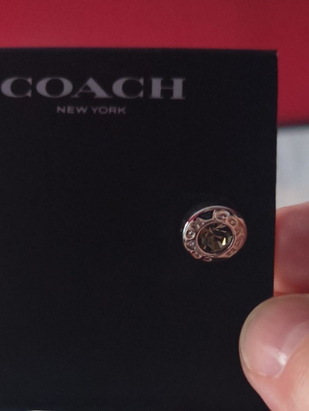 COACH STUDDED EARRINGS